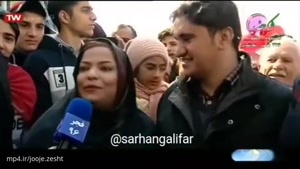 حضور خواهر جواد خیابانی در راهپیمایی ۲۲ بهمن 😁😁