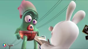 کارتون خرگوش های بازیگوش - خرگوشها و موجود بیگانه
