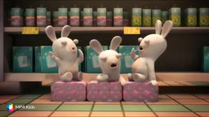 کارتون خرگوش های بازیگوش - حرکت پذیری