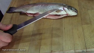 [آشپزی ایتالیایی] طرزتمیزکردن ماهی قزل آلا.