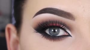 آرایش چشم قهوه ای زیبا