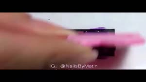 طراحی ناخن با شابلون