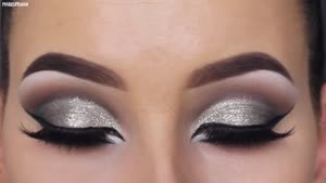 میکاپ نقره ای اکلیلی