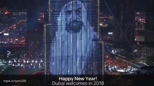 آتیش بازی سال نو در برج خلیفه