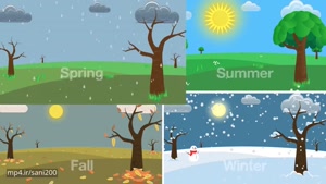آموزش فصلها به زبان انگلیسی برای کودکان