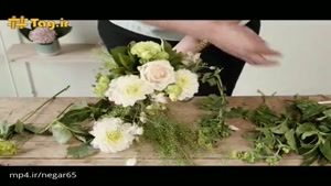 آموزش ساخت دست گل با گل های پاییزی
