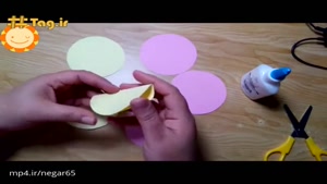 ساخت آویز چتری با استفاده از اوریگامی برای دیوار اتاق کودکان