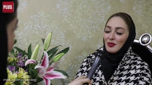 گفتگو با الهام حمیدی در مراسم افتتاحیه فروشگاه نقره فروشی آرش پولادخان همسر نیوشا ضیغمی