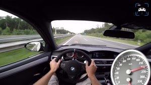 رانندگی BMW M5 V10 در اتوبان و جاده های باریک