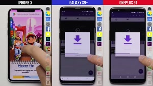 مقایسه سرعت پردازشی سه گوشی آیفون X، گلکسی اس 9 پلاس و وان پلاس 5