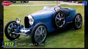 انواع مدل ماشین های کمپانی بوگاتی 1901 - 2018