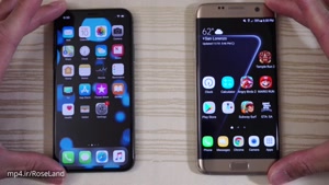 تست سرعت بین دو گوشی iPhone X و S7 Edge را 4k ببینید