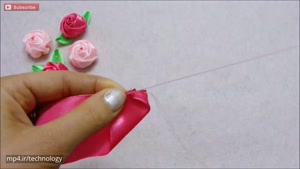 Diy ribbon roses, how to make satin ribbon roses,kanzashi roses