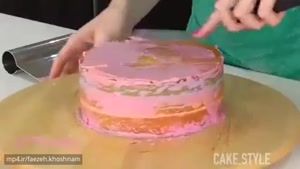 آموزش تزیین کیک بسیار زیبا و فانتزی