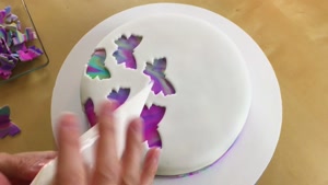 آموزش درست کردن کیک رنگین کمونی