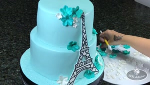 تزیین کیک برج ایفل