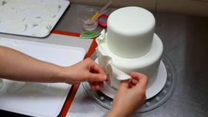 یه تزیین ساده کیک با خمیر فوندانت