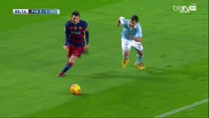 گل معروف لوییس سوارز از روی ضربه پنالتی به سلتاویگو با پاس مسی 2016