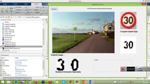 تشخیص سرعت مجاز در متلب
