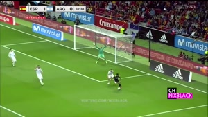 خلاصه بازی اسپانیا - آرژانتین با نتیجه 6 -1