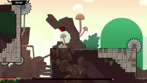 ۱۴ دقیقه از گیم‌پلی بازی " Super Meat Boy Forever "