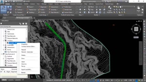 ساخت سورفیس کریدور در Civil 3D