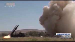 لحظه اصابت موشک‌های سپاه به مقر تروریست‌ها در کردستان عراق