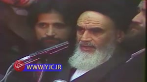 فیلم سخنرانی امام خمینی(ره) در فرودگاه مهرآباد پس ورود به میهن 