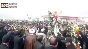 تشییع پرشور شهید مدافع امنیت رضا امامی در بهارستان