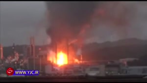 وقوع آتش سوزی و انفجار در پالایشگاه نفت تایوان