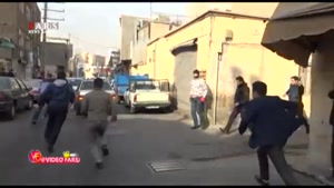 دیدنی از لحظه دستگیری باند سارقان مسلح/ شلیک پلیس به سمت سارقان