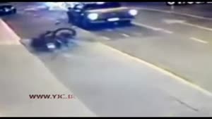 تصادف مرگبار موتورسیکلت در تونل 