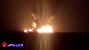 اولین فیلم از لحظه انفجار نفتکش ایرانی در آب‌های چین 