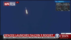 پرتاب موفقیت آمیز موشک فضانورد فالکون۹