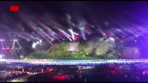 لحظه‌ی رژه کاروان ایران در افتتاحیه بازی های آسیایی