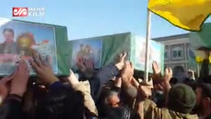 پیکر ۷ شهید مدافع حرم در قم تشییع شد
