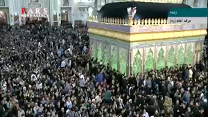 فیلم کامل بیانات رهبر انقلاب در مراسم ارتحال امام خمینی (ره)