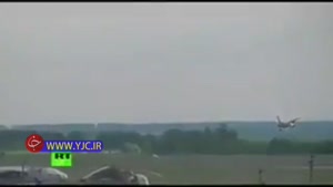 لحظه سقوط هواپیمای ترابری آنتونوف روسیه در پایگاه حمیمیم سوریه 
