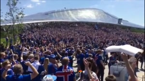 هوادارن 30 هزار نفری ایسلند با تشویق منحصر به فردشون
