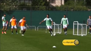 تمرینات تیم ملی برای بازی با پرتغال در مسکو