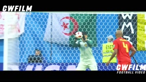 تیبو کورتوا سنگربان تیم بلژیک در بازی مقابل فرانسه