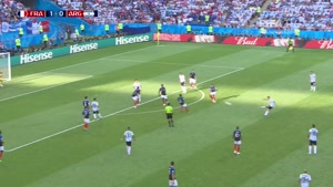 صحنه های حساس بازی فرانسه و آرژانتین