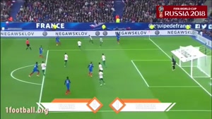 گل های تیم ملی فرانسه برای رسیدن به جام جهانی 2018 روسیه