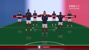 شماتیک ترکیب فرانسه و بلژیک جام جهانی 2018