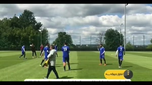تمرینات بازیکنان ایران پس از پیروزی مقابل لیتوانی