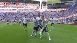 گل دوم آرژانتین به فرانسه توسط گابریل مرکادو
