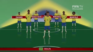 شماتیک ترکیب برزیل و بلژیک 2018
