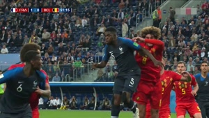 گل اول فرانسه به بلژیک توسط ساموئل اومتیتی