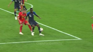 پاسکاری فوق العاده زیبای بازیکنان فرانسه در بازی با بلژیک