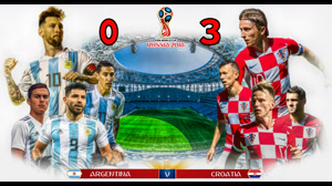 خلاصه بازی آرژانتین و کرواسی - شکست سنگین آرژانتین